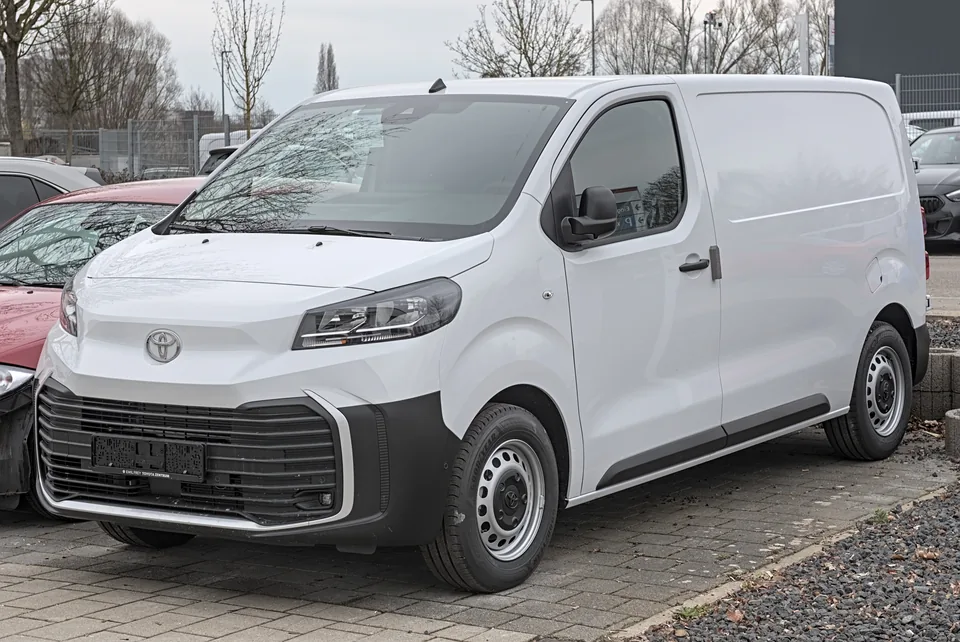 2024 Toyota ProAce cargo van parked in Filderstadt, Germany